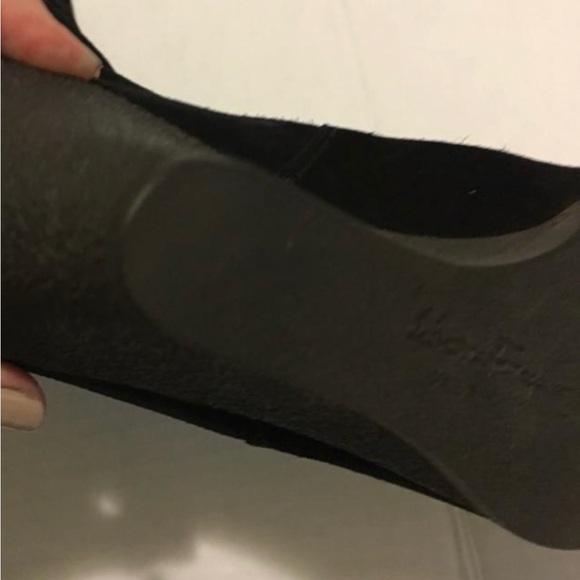 Salvatore Ferragamo Knee high Boots Suede Wedges Black size 8.5 Italy Women’s - Picture 7 of 10